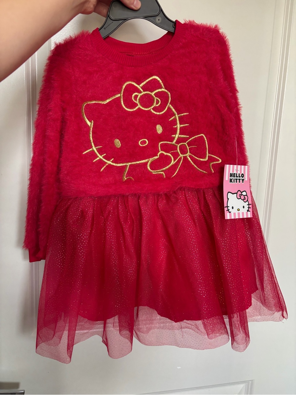 Hello Kitty Sparkling Red Tulle Party Dress